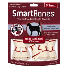 SMART BONES   小型潔齒骨  4"  (雞肉味 6支)